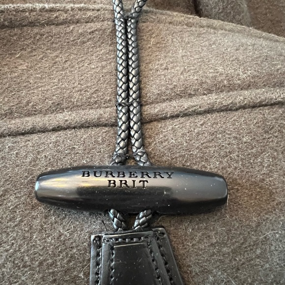 Authentic Burberry Women’s Wool with Toggles Coat, Pea Coat, Green, Size 14 - Picture 12 of 13